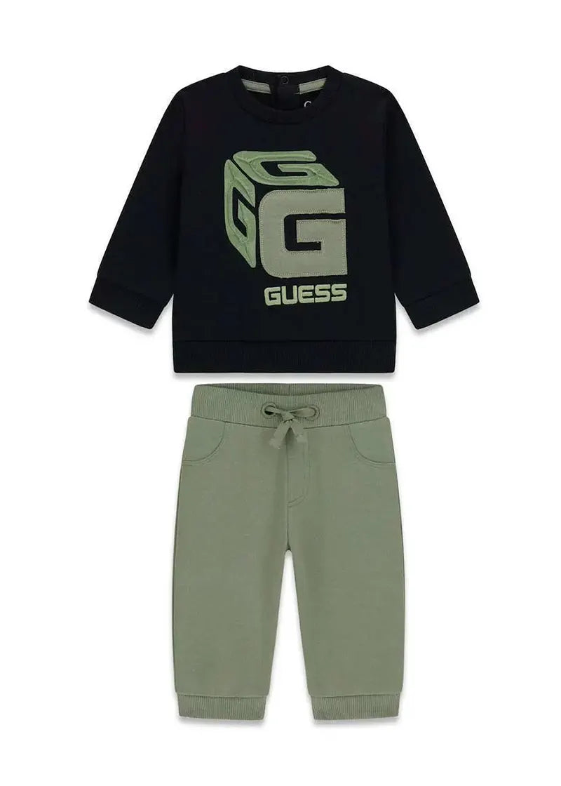 Παιδικό Σετ Guess SET FLEECE LS ACTIVE TOP + AC ΣΕΤ ΠΑΙΔΙΚΟ BOY