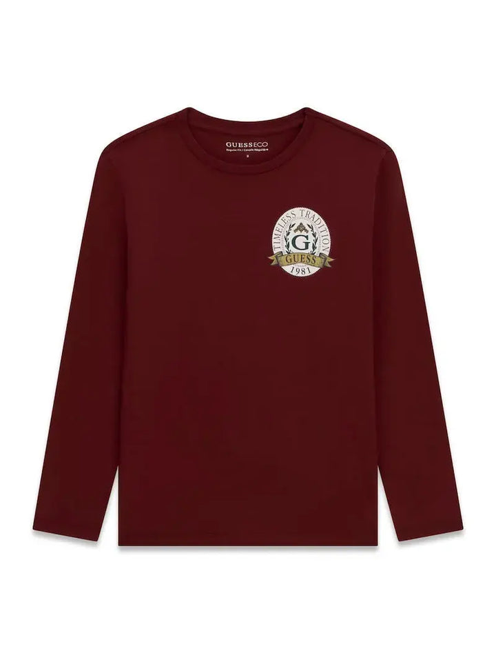 Παιδική Μπλούζα Guess LS T-SHIRT_LOGO ΜΠΛΟΥΖΑ ΠΑΙΔΙΚΟ BOY