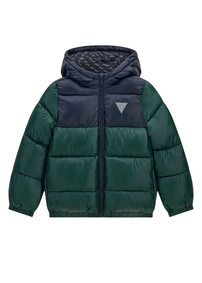 Παιδικό Μπουφάν Guess POLYESTER HOODED LS PUFFER JAC ΜΠΟΥΦΑΝ ΠΑΙΔΙΚΟ BOY