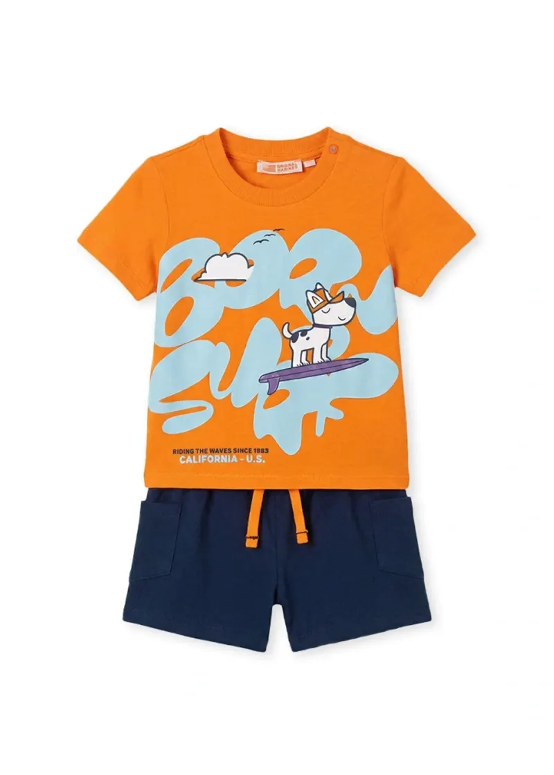 Παιδικό Σετ Original Marines FR PALM BEACH DGP0389NM SET G/COLLO MM+PANT JERSEY
