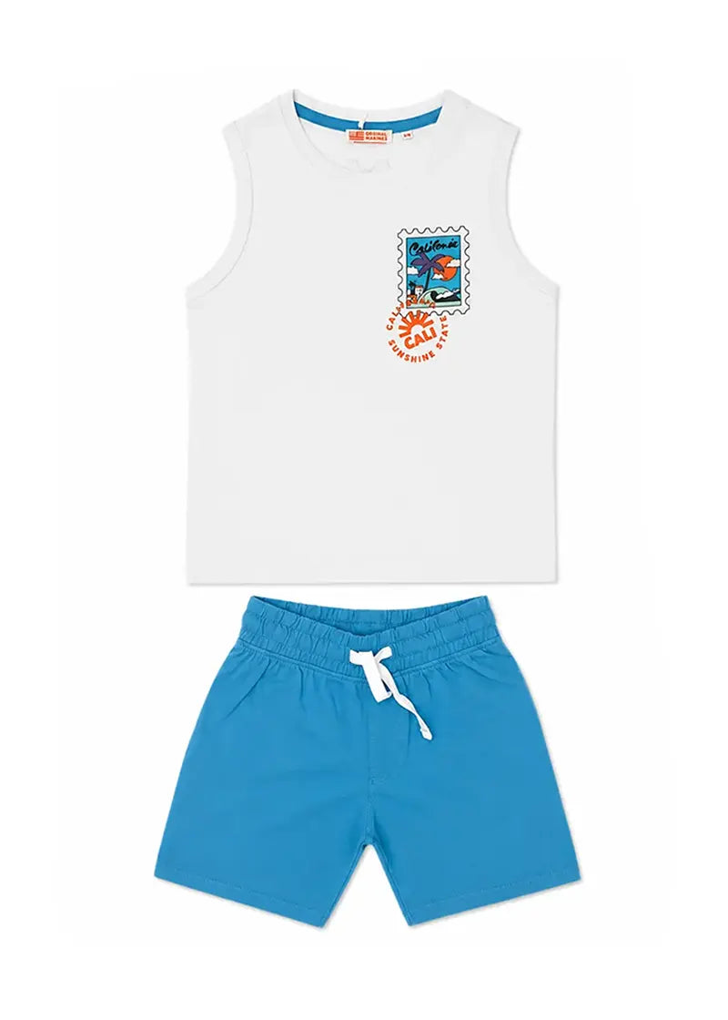 Παιδικό Σετ Original Marines FR PALM BEACH DGP0391NM SET CANOTTA/TOP+PANT JERSEY