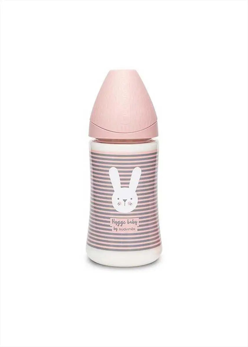 Μπιμπερό Πλαστικό Hygge Whiskers Pink 270 ml Από Θηλή Σιλικόνης Suavinex