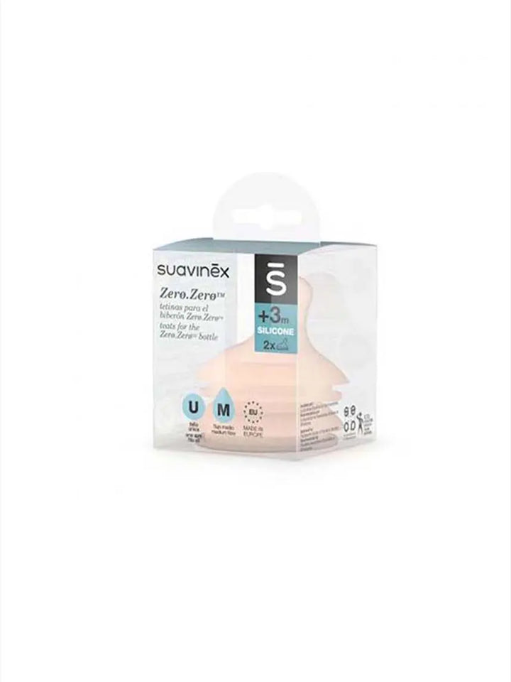 Θηλή Anti-Colic Zero Μεσαία Ροή (2 Τμχ) Suavinex