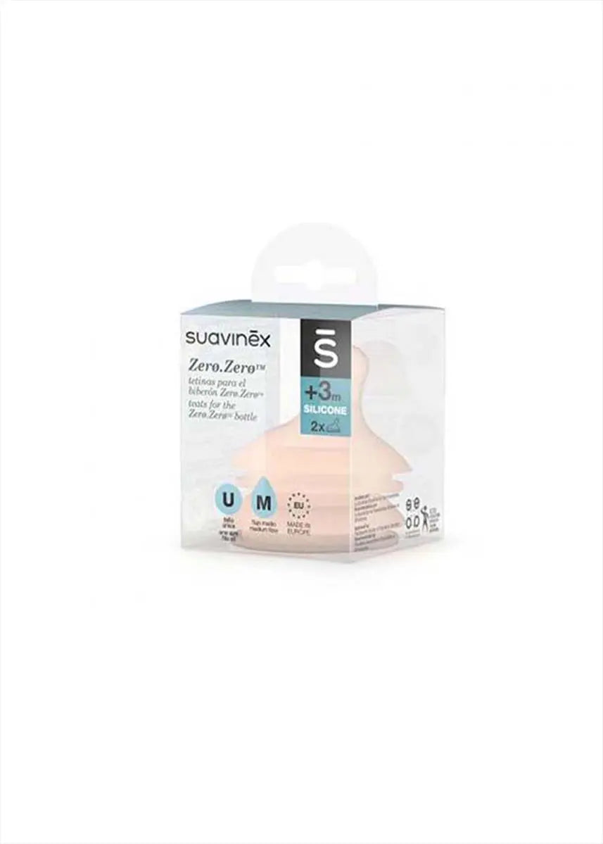 Θηλή Anti-Colic Zero Μεσαία Ροή (2 Τμχ) Suavinex