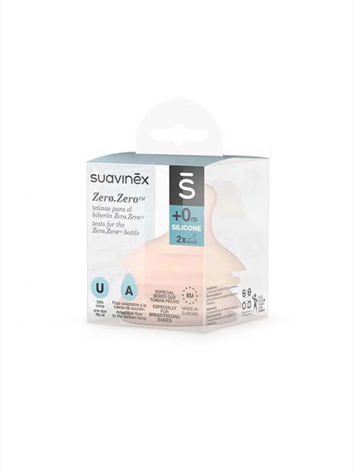 Θηλή Anti-Colic Zero Προσαρμοσμένη Ροή 2 Τμχ Suavinex