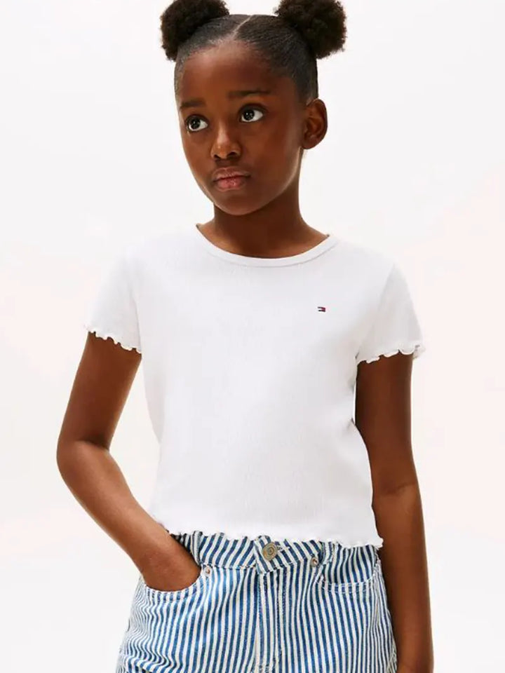 Παιδική Μπλούζα Tommy Hilfiger ESSENTIAL RIB TOP SS