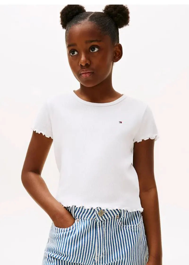 Παιδική Μπλούζα Tommy Hilfiger ESSENTIAL RIB TOP SS
