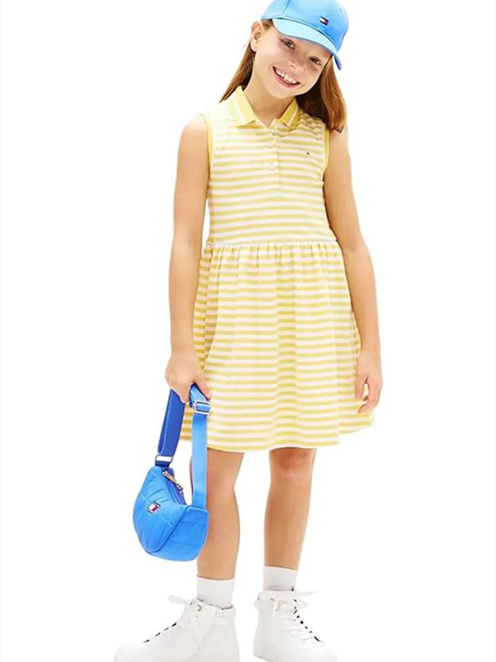 Παιδικό Φόρεμα Tommy Hilfiger POLO DRESS SLVLS