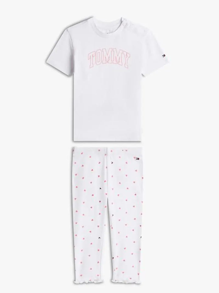 Παιδικό Σετ Tommy Hilfiger TEE + POINTELLE LEGGINGS SET