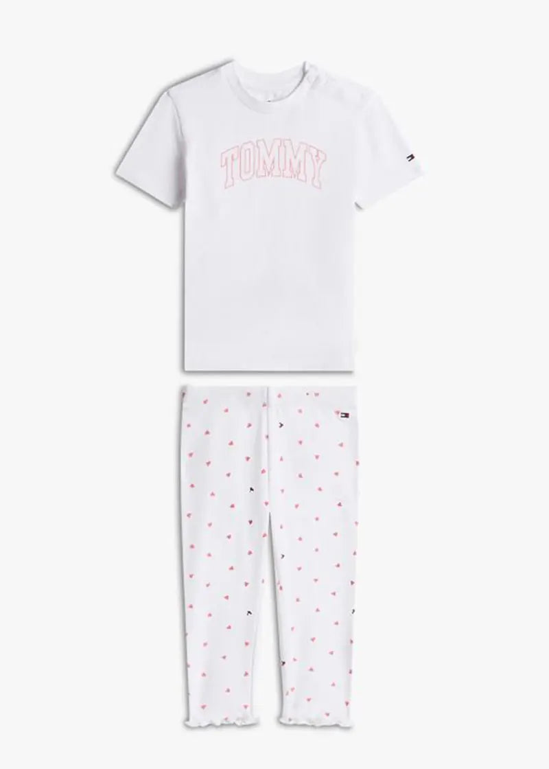 Παιδικό Σετ Tommy Hilfiger TEE + POINTELLE LEGGINGS SET