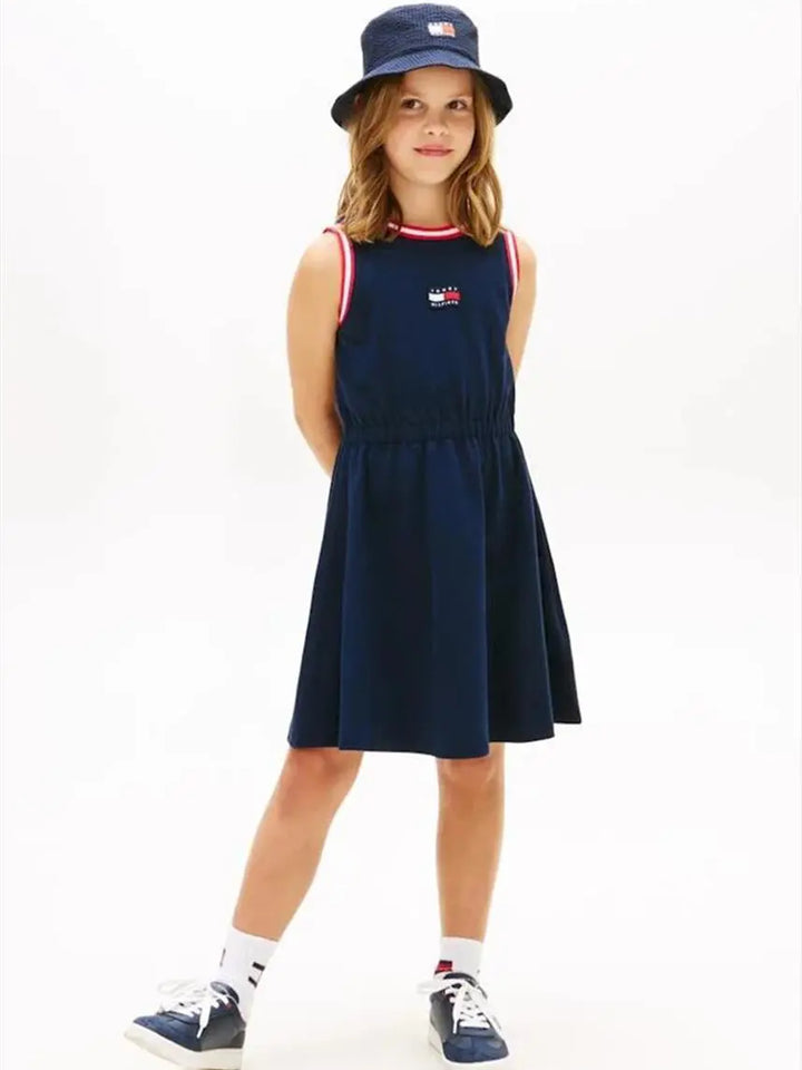 Παιδικό Φόρεμα Tommy Hilfiger WAVY FLAG DRESS SLVLS