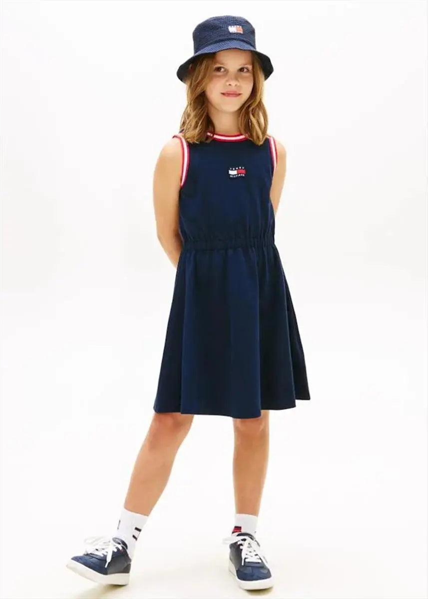 Παιδικό Φόρεμα Tommy Hilfiger WAVY FLAG DRESS SLVLS