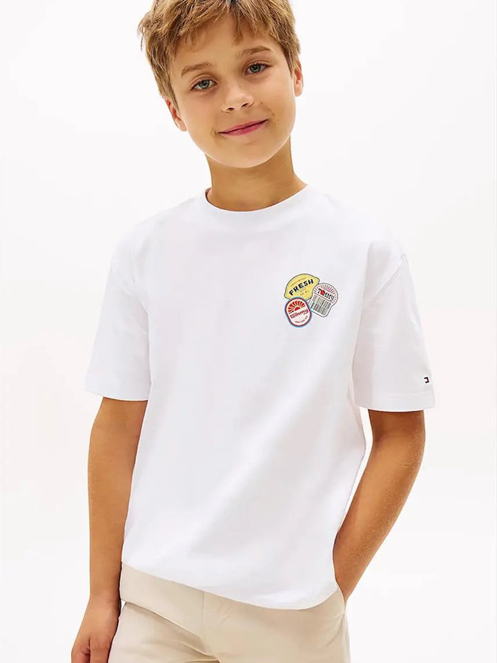 Παιδική Μπλούζα Tommy Hilfiger STICKER PRINT GRAPHIC T-SHIRT