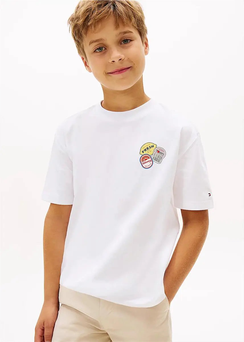 Παιδική Μπλούζα Tommy Hilfiger STICKER PRINT GRAPHIC T-SHIRT