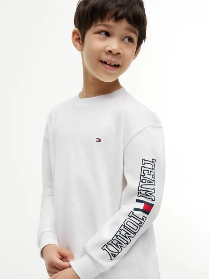 Παιδική Μπλούζα Tommy Hilfiger TEAM TOMMY GRAPHIC T-SHIRT LS