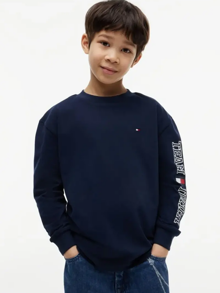 Παιδική Μπλούζα Tommy Hilfiger TEAM TOMMY GRAPHIC T-SHIRT LS
