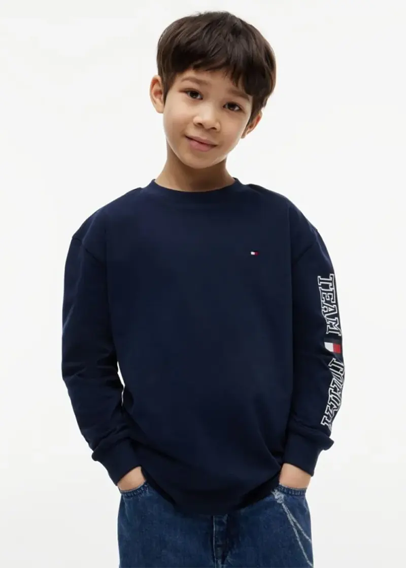 Παιδική Μπλούζα Tommy Hilfiger TEAM TOMMY GRAPHIC T-SHIRT LS