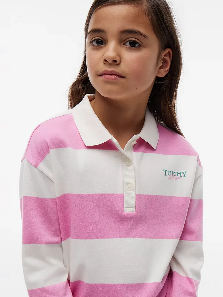Παιδική Μπλούζα Tommy Hilfiger RUGBY STRIPE POLO LS