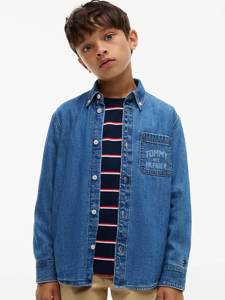 Παιδικό Πουκάμισο Tommy Hilfiger DENIM SHIRT