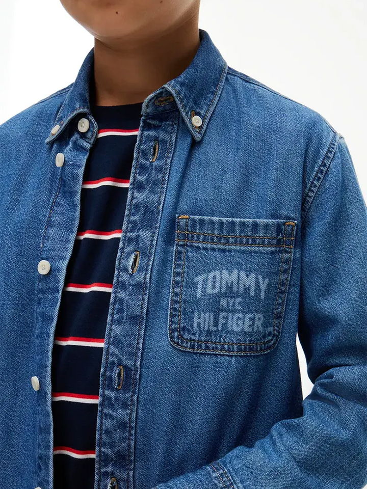 Παιδικό Πουκάμισο Tommy Hilfiger DENIM SHIRT