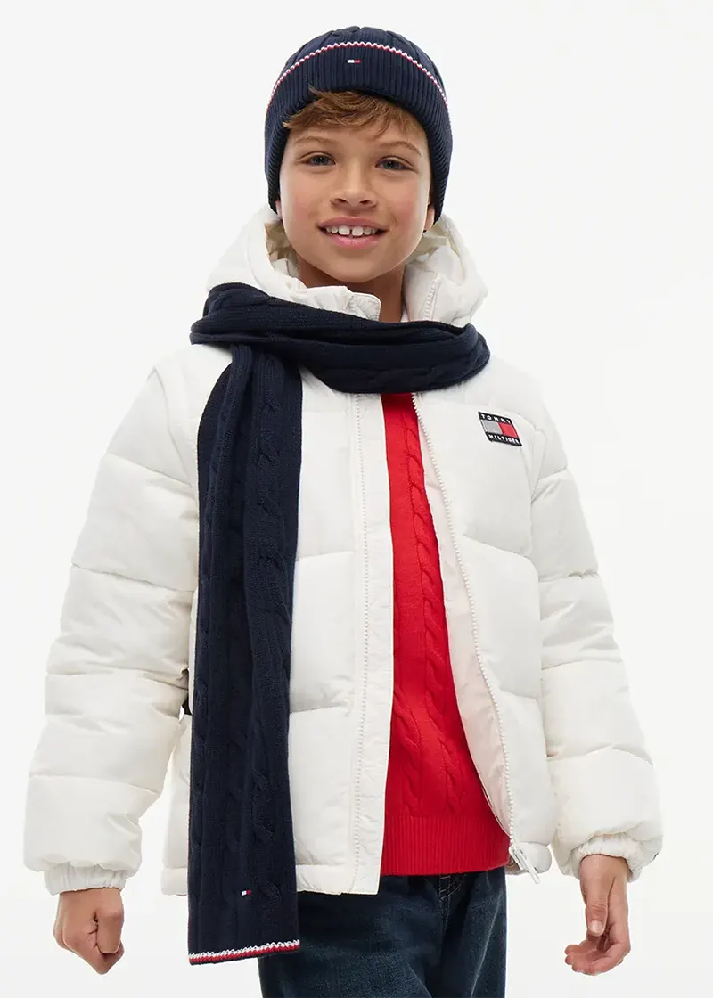 Παιδικό Σκουφάκι Και Κασκόλ Tommy Hilfiger ESSENTIAL BEANIE AND SCARF SET