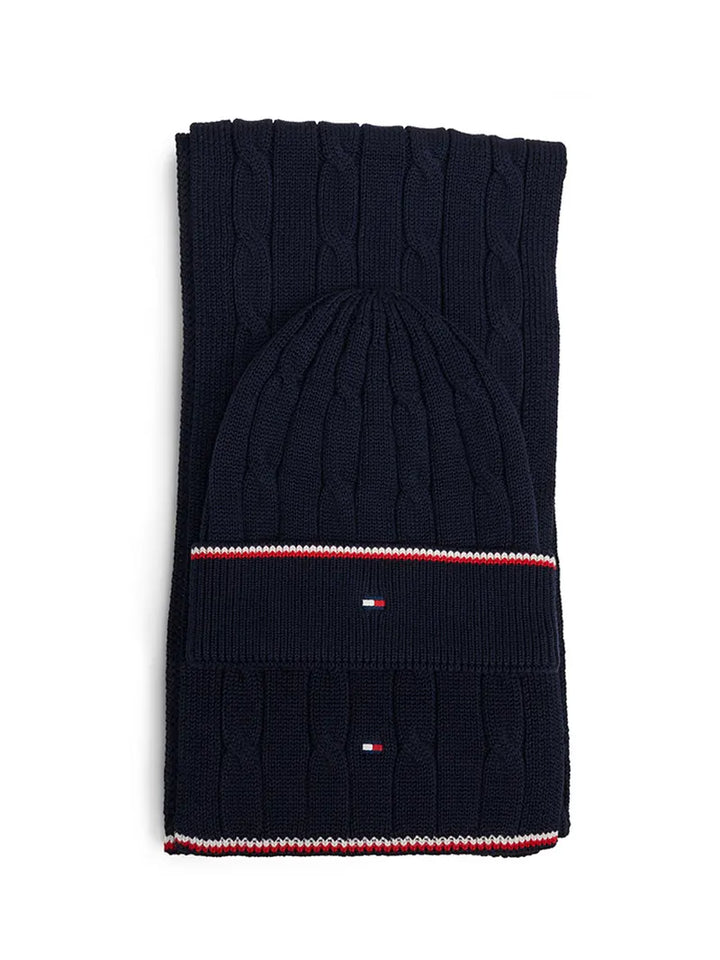 Παιδικό Σκουφάκι Και Κασκόλ Tommy Hilfiger ESSENTIAL BEANIE AND SCARF SET