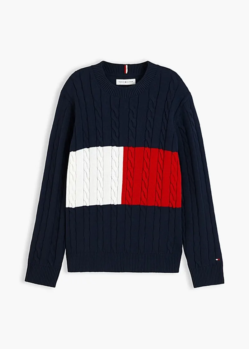 Παιδικό Πουλόβερ Tommy Hilfiger COTTON CABLE SWEATER