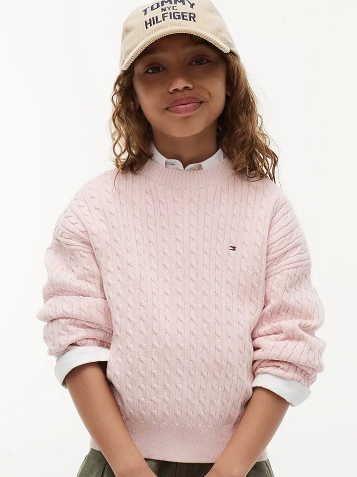Παιδικό Πουλόβερ Tommy Hilfiger CABLE SWEATER