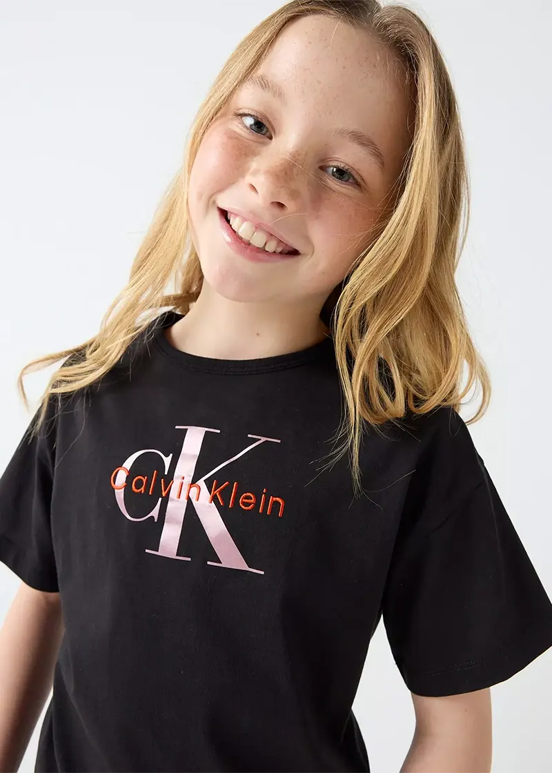Παιδική Μπλούζα Calvin Klein SEASONAL MONOLOGO SS T-SHIRT