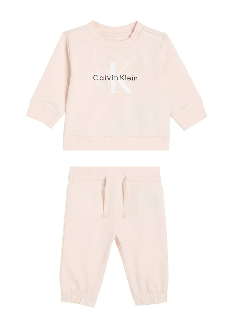 Βρεφικό Σετ Calvin Klein MONOLOGO CN SWEATSHIRT SET