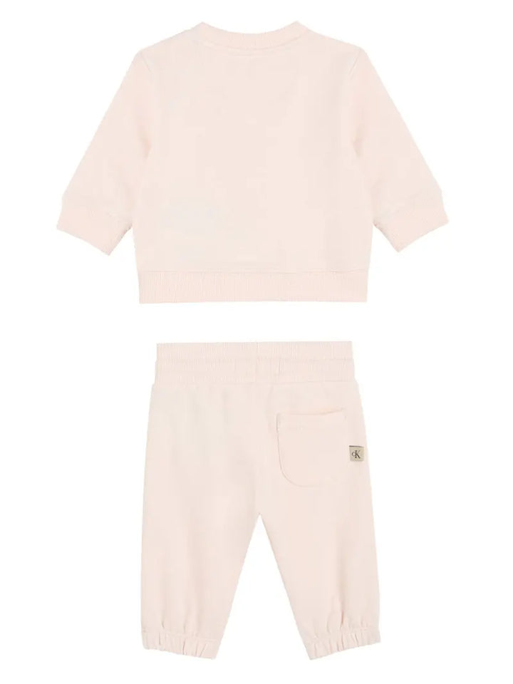 Βρεφικό Σετ Calvin Klein MONOLOGO CN SWEATSHIRT SET