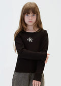 Παιδική Μπλούζα Calvin Klein MONOLOGO RIB LS T-SHIRT