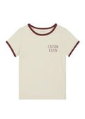 Παιδική Μπλούζα Calvin Klein SMALL CHEST AW RINGER SS T-SHIRT