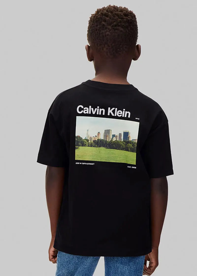 Παιδική Μπλούζα Calvin Klein RLXD BACK PHOTO PRINT SS T-SHIRT