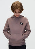 Παιδικό Φούτερ Calvin Klein TERRY CK WOVEN LABEL HOODIE