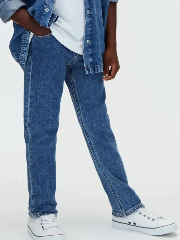 Παιδικό Παντελόνι Calvin Klein DAD BECKFORD BLUE
