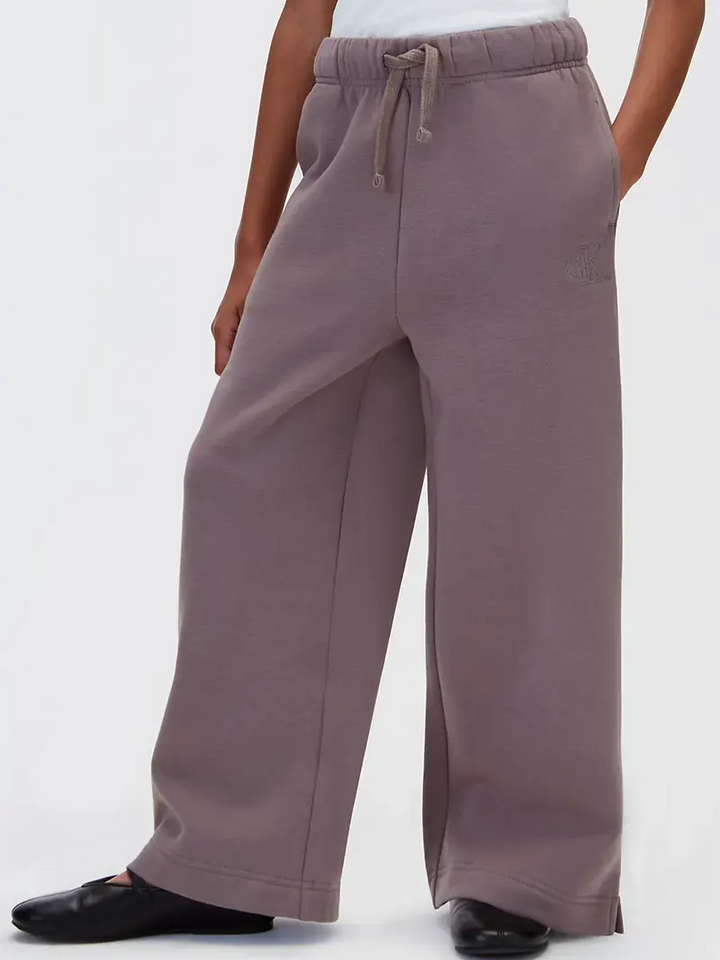 Παιδικό Παντελόνι Φόρμας Calvin Klein BASIC CK WIDE LEG SWEATPANT