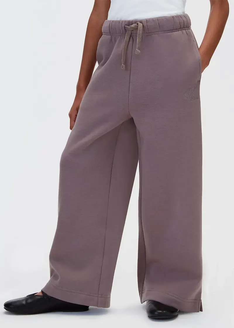Παιδικό Παντελόνι Φόρμας Calvin Klein BASIC CK WIDE LEG SWEATPANT