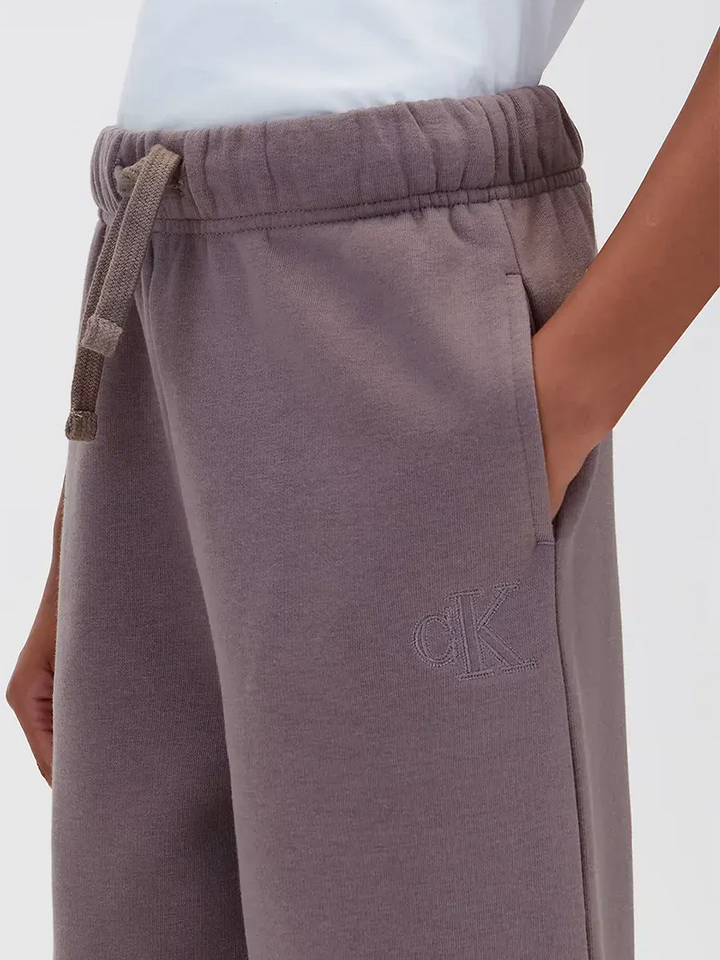 Παιδικό Παντελόνι Φόρμας Calvin Klein BASIC CK WIDE LEG SWEATPANT