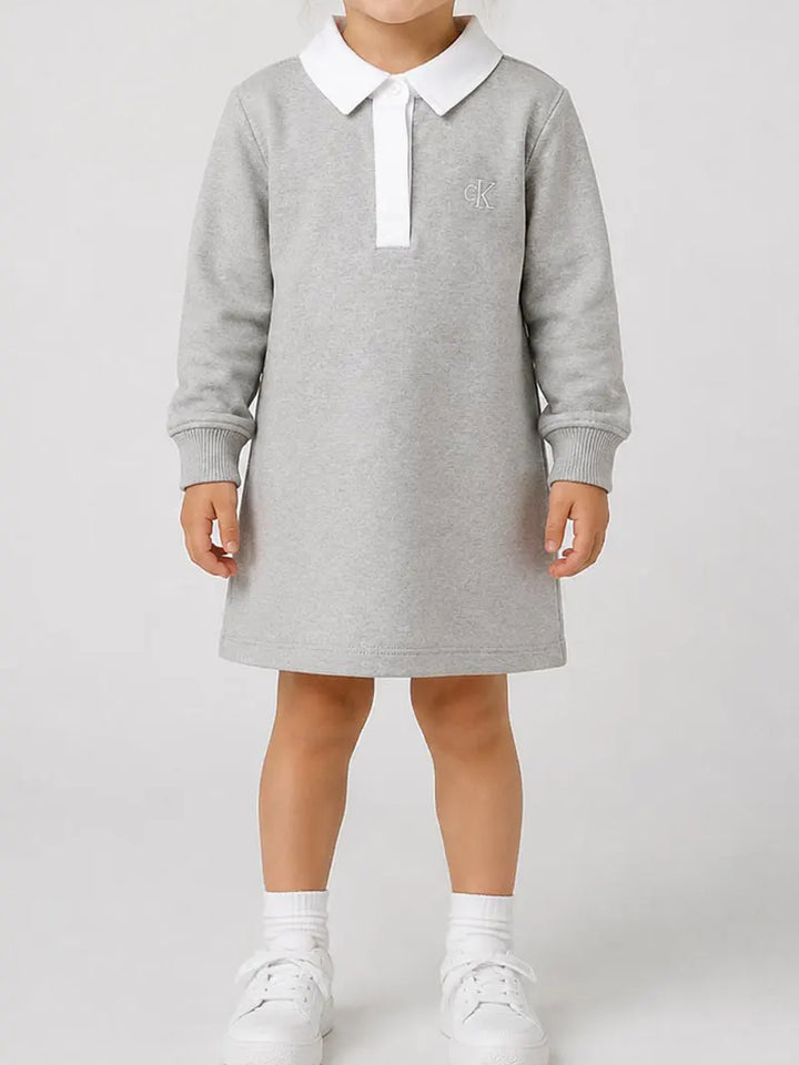 Παιδικό Φόρεμα Calvin Klein BABY LS POLO DRESS