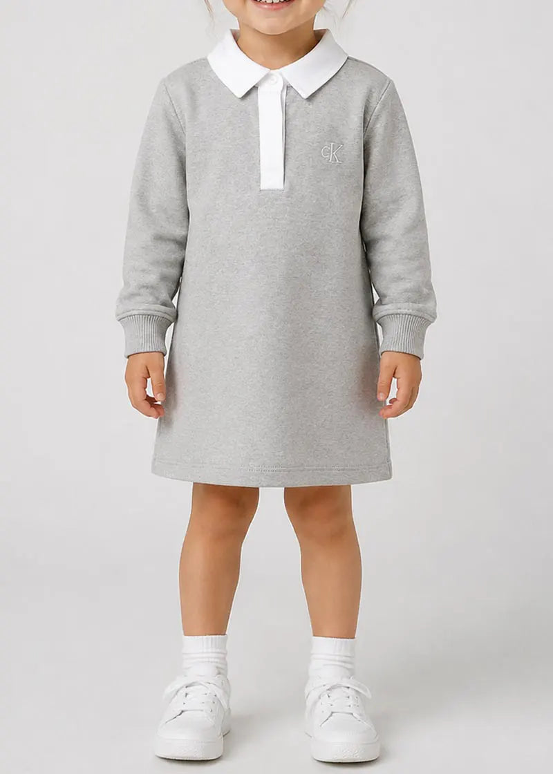 Παιδικό Φόρεμα Calvin Klein BABY LS POLO DRESS