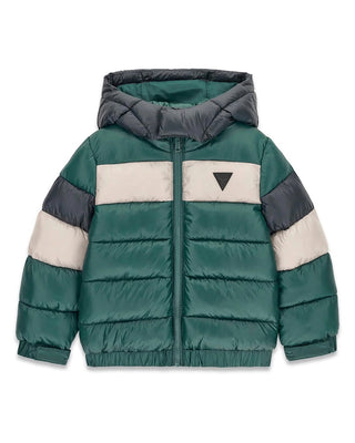 [N6BL04W4114-FMKM-3E] Παιδικό Μπουφάν Guess HOODED LS PUFFER W/ZIP ΜΠΟΥΦΑΝ ΠΑΙΔΙΚΟ BOY (3 Ε)