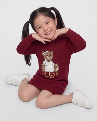 [K6BK08Z1308-G5B7-3E] Παιδικό Φόρεμα Guess LS SWEATER DRESS ΦΟΡΕΜΑ ΠΑΙΔΙΚΟ GIRL (3 Ε)