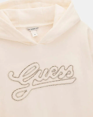 [J6BQ06K6091-G012-8E] Παιδικό Φούτερ Guess RELAXED REGULAR HOODED LS ACT ΦΟΥΤΕΡ ΠΑΙΔΙΚΟ GIRL (Εκρού, 8 Ε)