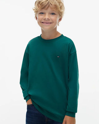 [KB0KB09846-L6N-8E] Παιδική Μπλούζα Tommy Hilfiger ESSENTIAL T-SHIRT LS (Πράσινο, 8 Ε)