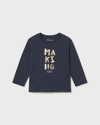 [16-00108-020-12M] Παιδικό T-Shirt Μακρυμάνικο Basic Mayoral (Μπλε (020), 12 Μ)