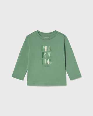 [16-00108-018-2E] Παιδικό T-Shirt Μακρυμάνικο Basic Mayoral (Πράσινο, 2 Ε)
