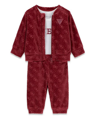 [H6BG05K6014-G5B7-6-9M] Παιδικό Σετ Guess SET LS ACTIVE TO W/ZIP + LS BO ΣΕΤ UNISEX (6-9 Μ)