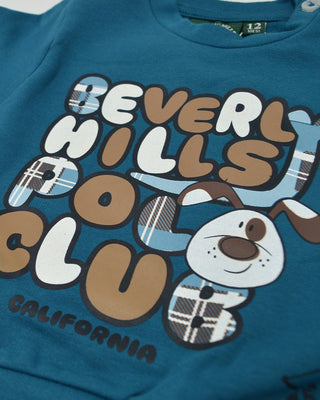 [7671T0015-LYONS BLUE-12M] Βρεφική Φόρμα Beverly Hills Polo Club (Μπλε, 12 Μ)