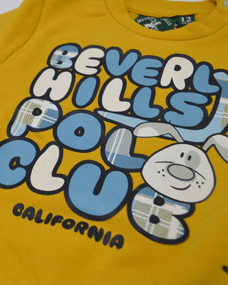 [7671T0015-CURRY-12M] Βρεφική Φόρμα Beverly Hills Polo Club (Κίτρινο, 12 Μ)